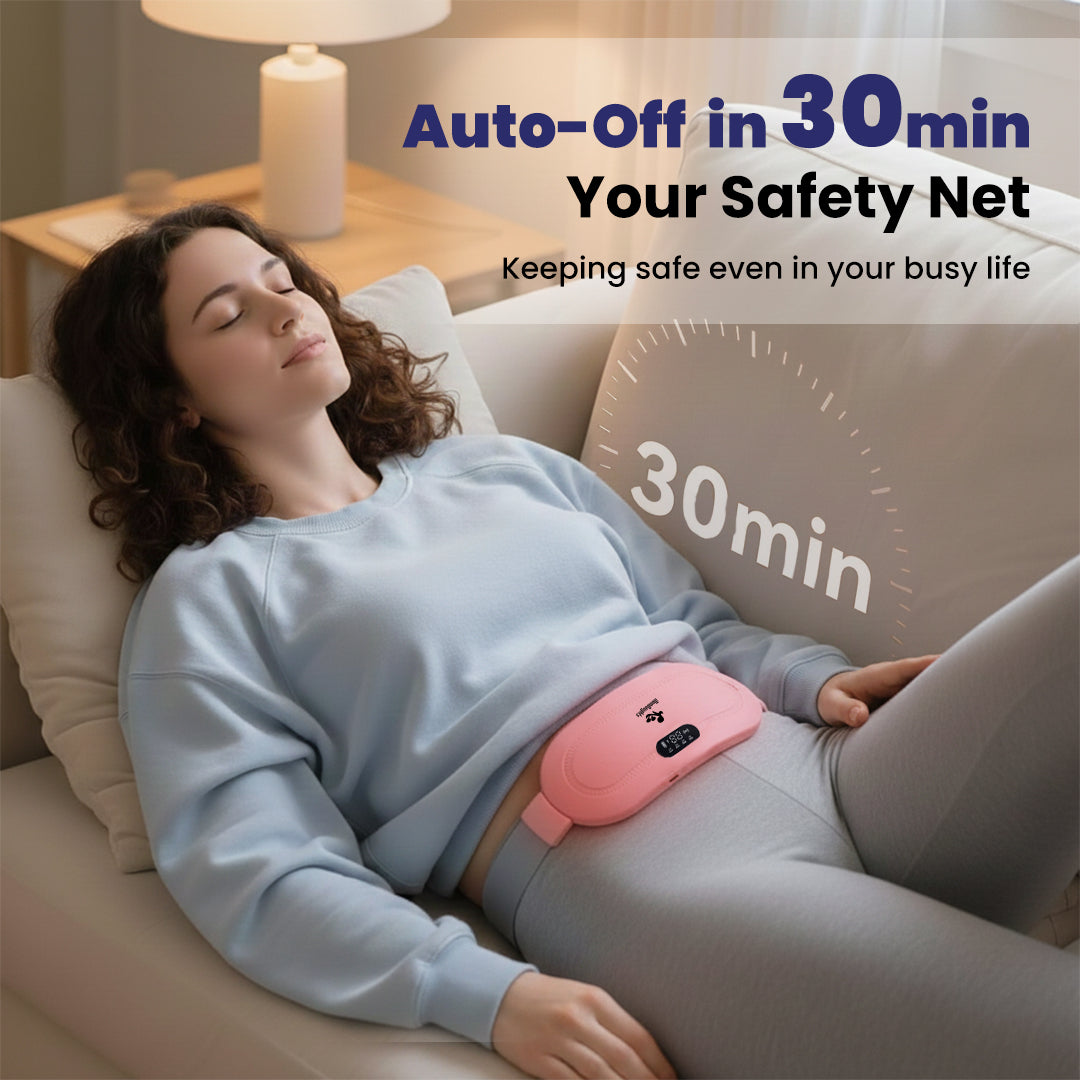 MomDaughts Menstrual Period Heating Pad for Cramps Massage